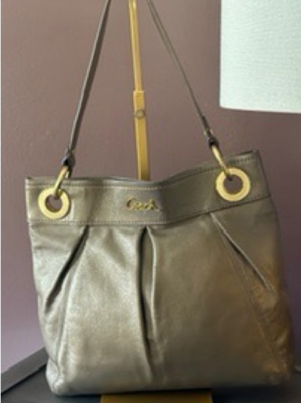 Coach Ashley 17605 Metallic Bag circa 2010 - Picture 7 of 10